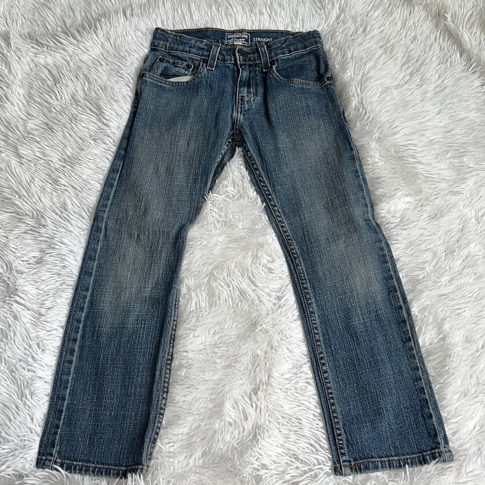 Levi’s signature gold distressed jeans